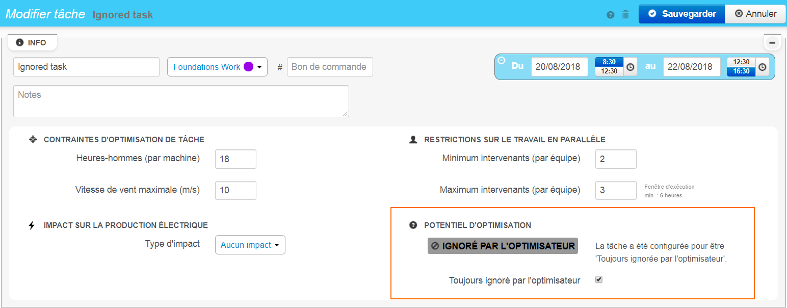 Optimisateur : forcer à toujours être ignoré par l'optimisateur.